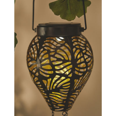 Black Metal Hot Air Balloon Solar Light thumbnail 3
