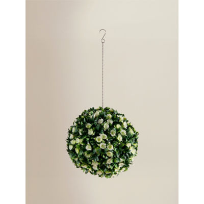 Topiary White Rose Flower Ball