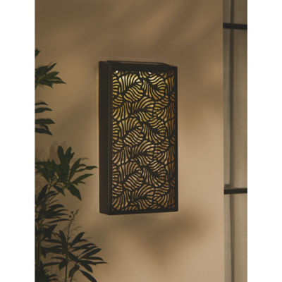 Black Leaf Wall Panel Solar Light