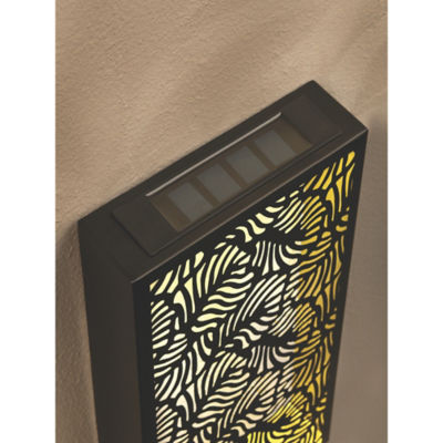 Black Leaf Wall Panel Solar Light thumbnail 4