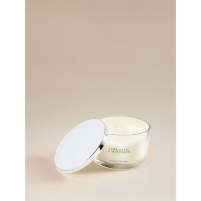 Signature Scents Lime, Basil & Mandarin Triplewick Candle thumbnail 4