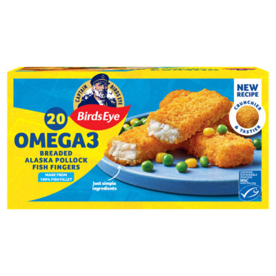 20 Omega 3 Breaded Alaska Pollock Fish Fingers 560g thumbnail 2