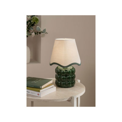 Green Bobble Battery Lamp