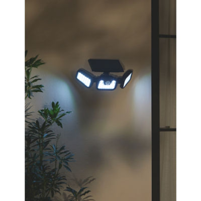 Black & White Solar Security Light With Motion Sensor thumbnail 3