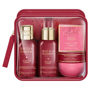 Midnight Cherry Luxury Travel Wash Bag Gift Set thumbnail 2