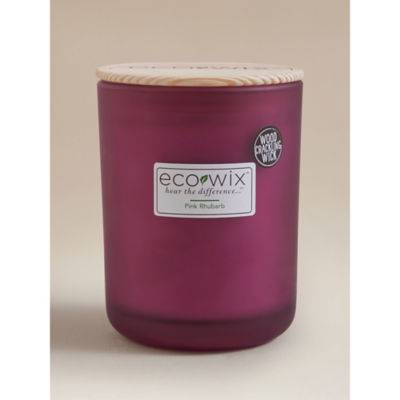 Ecowix Large Candle - Pink Rhubarb 425g thumbnail 2