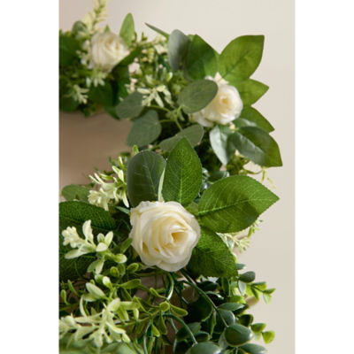 Topiary White Rose Garland thumbnail 3