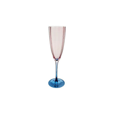 Pink Two-Tone Champagne Glasses - Set of 2
