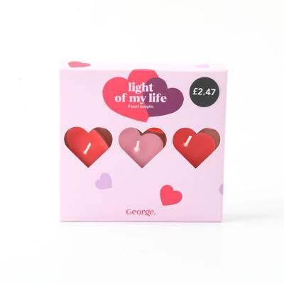Valentines Heart Tealights 9Pk thumbnail 2