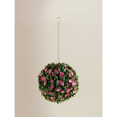 Topiary Pink Rose Flower Ball thumbnail 2