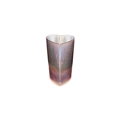 Pink Iridescent Heart Hiball Glasses - Set of 2