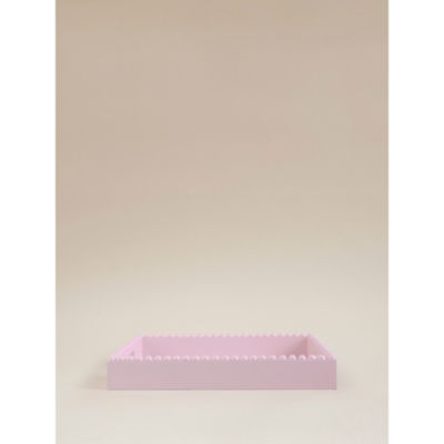 Pink Square Beaded Tray