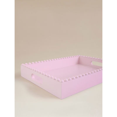 Pink Square Beaded Tray thumbnail 4