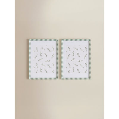 Green & White Stripe A4 Photo Frame