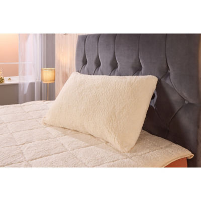 Pillow Cream Teddy Fleece Polyester Each