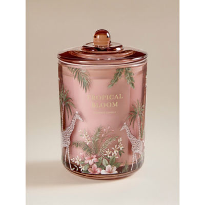 Botanical Tropical Bloom Large Candle