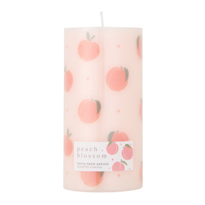 Notes From Nature Peach Blossom Pillar Candle