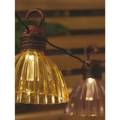 Ribbed Lampshade Solar String Lights thumbnail 3
