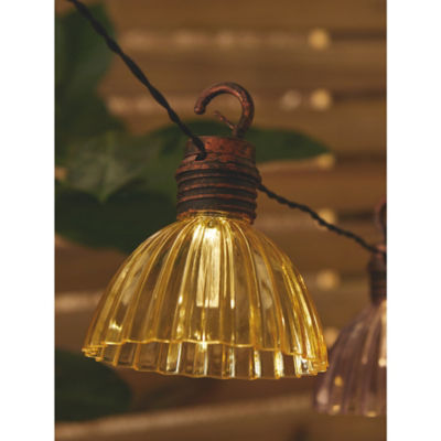 Ribbed Lampshade Solar String Lights thumbnail 4