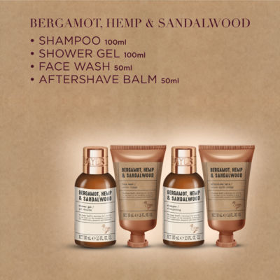 Baylis & Harding  Bergamot, Hemp & Sandalwood Men's Luxury Wash Bag Gift Set thumbnail 4