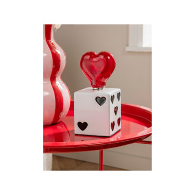 Black & White Dice Battery LED Lamp thumbnail 3