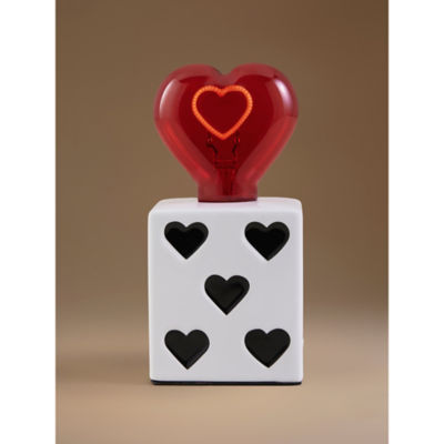 Black & White Dice Battery LED Lamp thumbnail 6