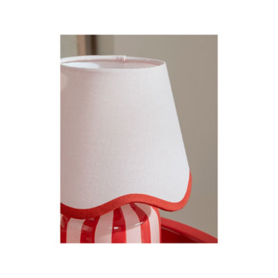 Red Striped Battery Lamp thumbnail 4