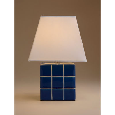 Blue Checkerboard Battery Lamp thumbnail 6