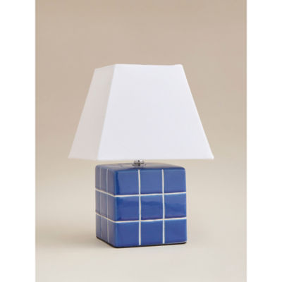 Blue Checkerboard Battery Lamp thumbnail 7