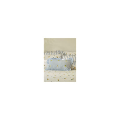 Stacey Solomon Blue & White Lemon Frill Cushion