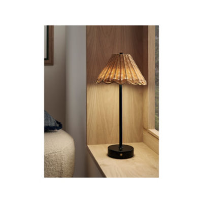 Woven Scallop Rechargeable Lamp thumbnail 3