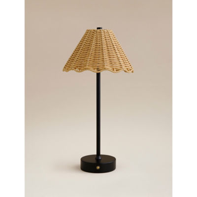 Woven Scallop Rechargeable Lamp thumbnail 6