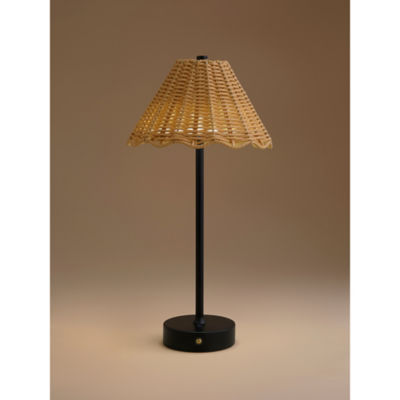 Woven Scallop Rechargeable Lamp thumbnail 7