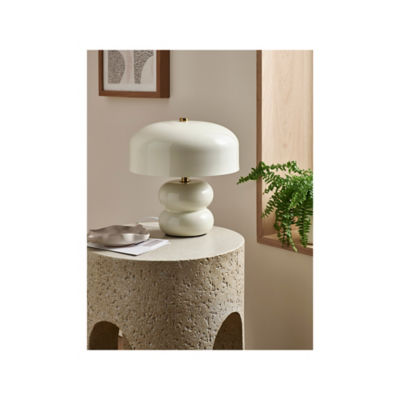 Cream Metal Table Lamp thumbnail 2
