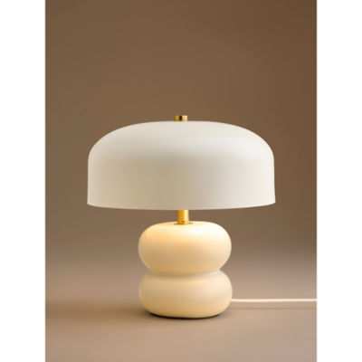 Cream Metal Table Lamp thumbnail 6