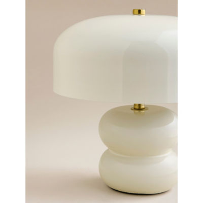 Cream Metal Table Lamp thumbnail 7