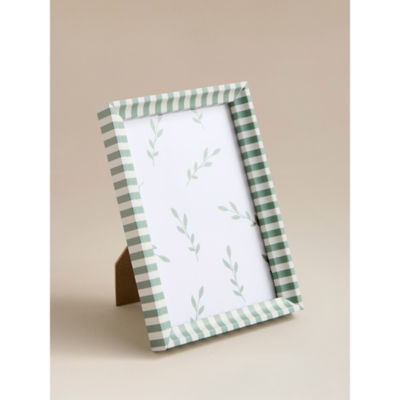 Green & White Stripe Photo Frame 6 x 4 Inch thumbnail 3