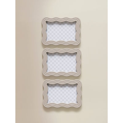 Beige Wiggle Frame 6 x 4 Inch