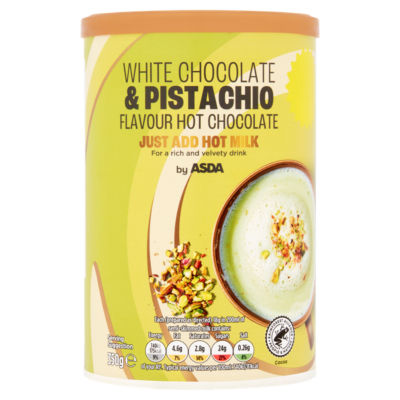 White Chocolate & Pistachio Flavour Hot Chocolate 350g