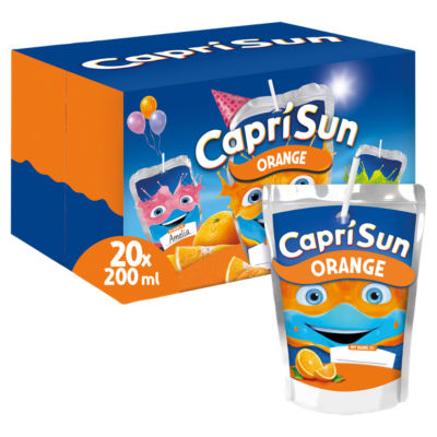 Capri-Sun Orange Party Pack: 20 x 200ml Kids' Juice Drink