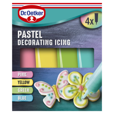 Dr. Oetker Pastel Decorating Writing Icing 4 x 17g (68g)