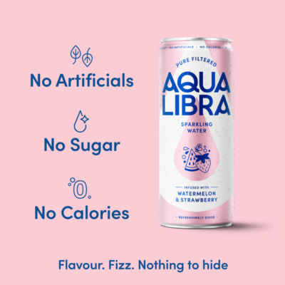 Infused with Watermelon & Strawberry Sparkling Water 4 x 330ml thumbnail 4