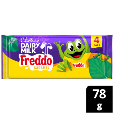 Dairy Milk Caramel Freddo Chocolate Bar 4 Pack Multipack 78g (4 x 19.5g) thumbnail 2
