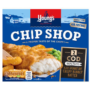 Youngs Chip Shop 2 Cod Fillets 200g