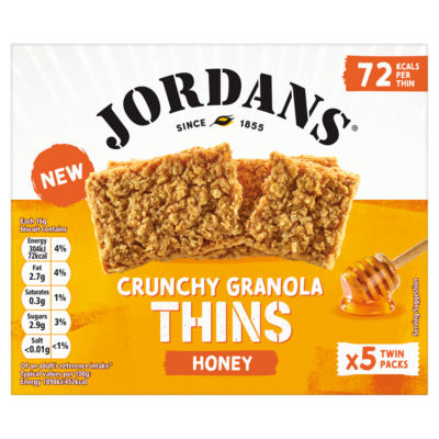 Jordans Crunchy Granola Thins Honey 5 x 32g