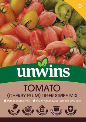 Cherry Plum Tomato Tiger Stripe Mix thumbnail 2