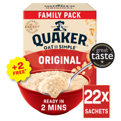 Oat So Simple Original Big Pack Porridge Sachets 22 x 27g thumbnail 2
