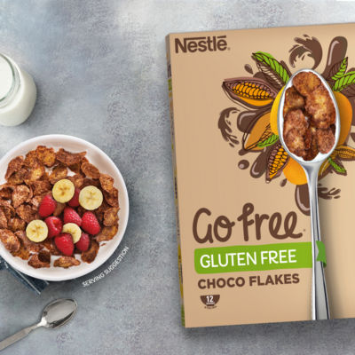 Nestlé  Gluten Free Chocolate Cornflakes Breakfast Cereal 375g thumbnail 3