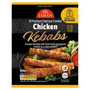 10 Premium Charcoal Cooked Chicken Kebabs 500g