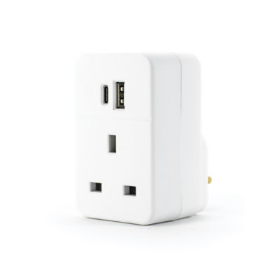 Status USB Plug through Adaptor with A & C Ports thumbnail 2